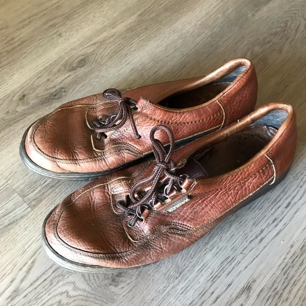 Mephisto Hike Desert Wild Leather Lace Up Oxfords in Chestnut Brown Men’s Sz. 11